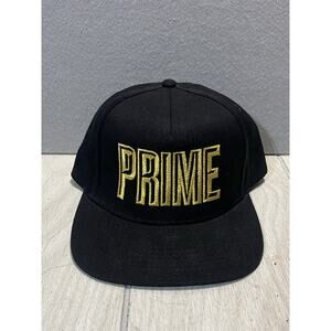 Prime Hydration Gold Logo Hat Black Snapback